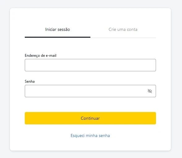 Como fazer login na sua conta Exness no Brasil